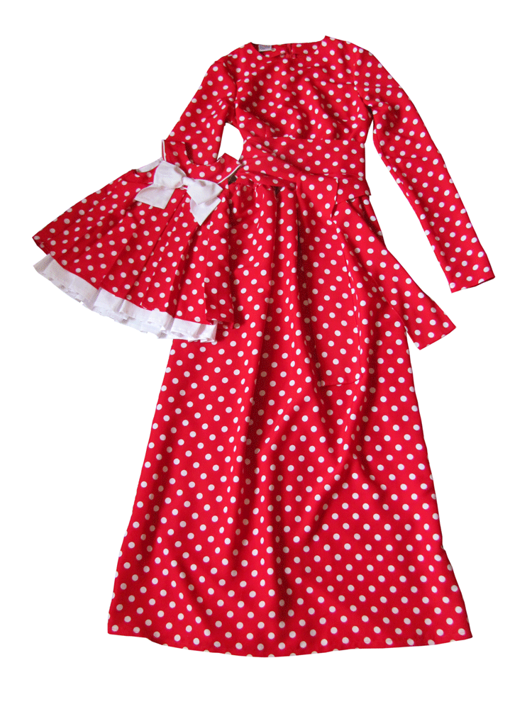 Одинаковые платья для мамы и дочки "Принцесса на горошине" — нарядные детские платья для девочек | Интернет-магазин платьев для девочек «12 кг Счастья»
