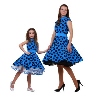 Одинаковые платья для мамы и дочки "Анастасия", комплект — нарядные детские платья для девочек | Интернет-магазин платьев для девочек «12 кг Счастья»