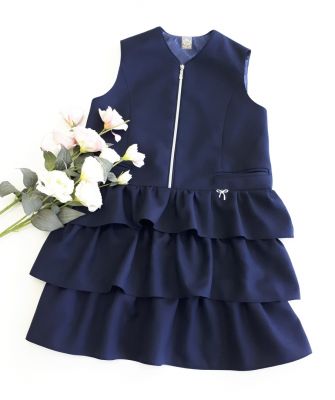 Школьный сарафан "Валерия" — нарядные детские платья для девочек | Интернет-магазин платьев для девочек «12 кг Счастья»