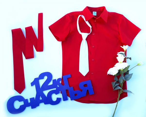 Рубашка для мальчика "Стиляги" красная