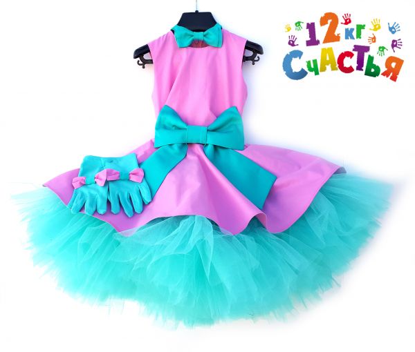 Платье для девочки "Стиляги (нежно-розовое)"