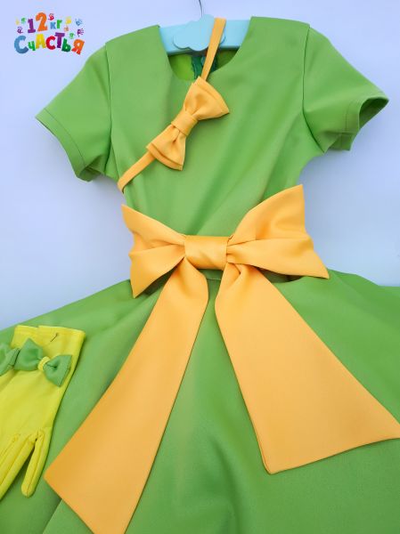 Платье для девочки "Стиляги (салатовое облачко)"