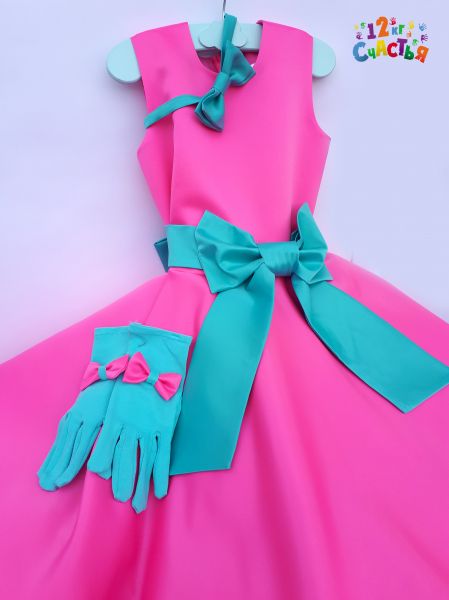 Платье для девочки "Стиляги" розовый и мятный