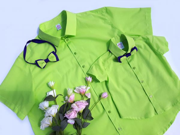 Рубашки для папы и сына "Стиляги", комплект