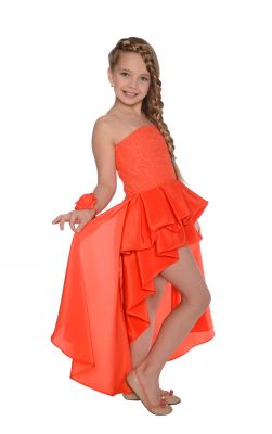 Платье "Со шлейфом" — нарядные детские платья для девочек | Интернет-магазин платьев для девочек «12 кг Счастья»