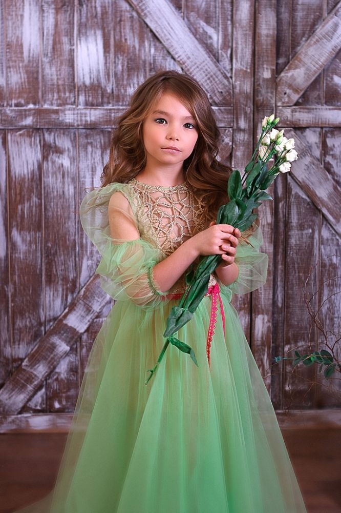 Платье для девочки "Весна" — нарядные детские платья для девочек | Интернет-магазин платьев для девочек «12 кг Счастья»