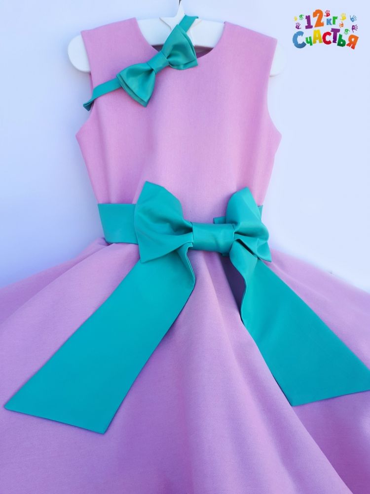 Платье для девочки "Стиляги" нежно-розовое