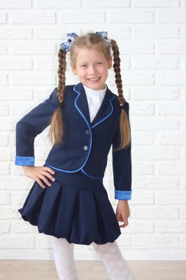 Школьный костюм "Сабрина" — нарядные детские платья для девочек | Интернет-магазин платьев для девочек «12 кг Счастья»
