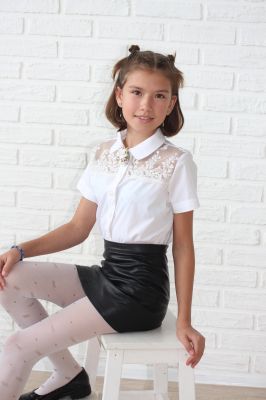 Школьная блузка 10 — нарядные детские платья для девочек | Интернет-магазин платьев для девочек «12 кг Счастья»