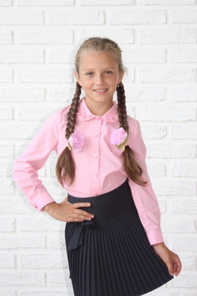 Школьная блузка 11 — нарядные детские платья для девочек | Интернет-магазин платьев для девочек «12 кг Счастья»