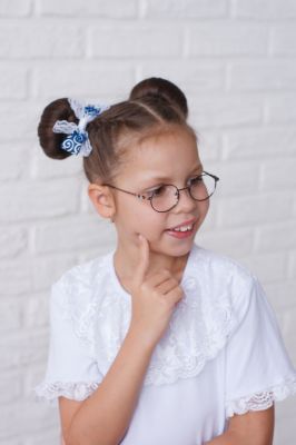 Школьная блузка 5 — нарядные детские платья для девочек | Интернет-магазин платьев для девочек «12 кг Счастья»