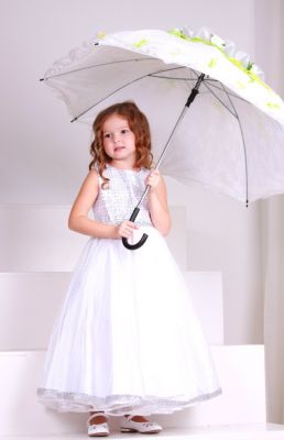 Платье для девочки "Снежинка" — нарядные детские платья для девочек | Интернет-магазин платьев для девочек «12 кг Счастья»