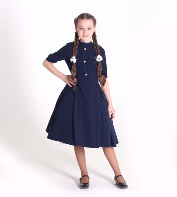 Школьное платье "Жанна" — нарядные детские платья для девочек | Интернет-магазин платьев для девочек «12 кг Счастья»