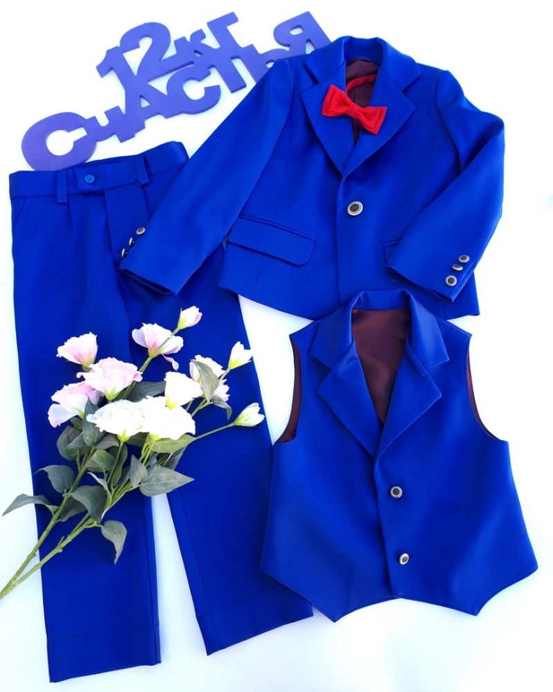 Костюм для мальчика "Электрик" — нарядные детские платья для девочек | Интернет-магазин платьев для девочек «12 кг Счастья»
