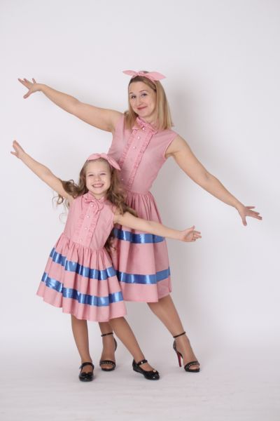 Платья для мамы и дочки в ретро стиле